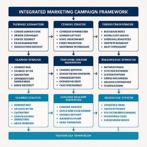 An integrated marketing system connecting campaign decisions and creative outputs